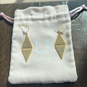 Uncommon James Gold Diamond-Shaped Earrings